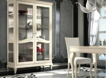 Luxus Schaufenster Vitrine Vitrinen Glas Schrank Holz Regal Modern Schränke Neu